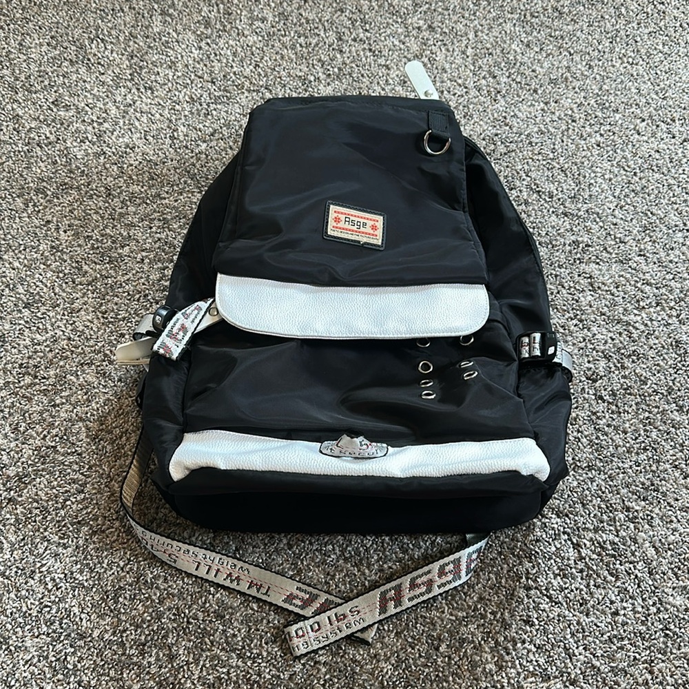 Asge Black Large Backpack